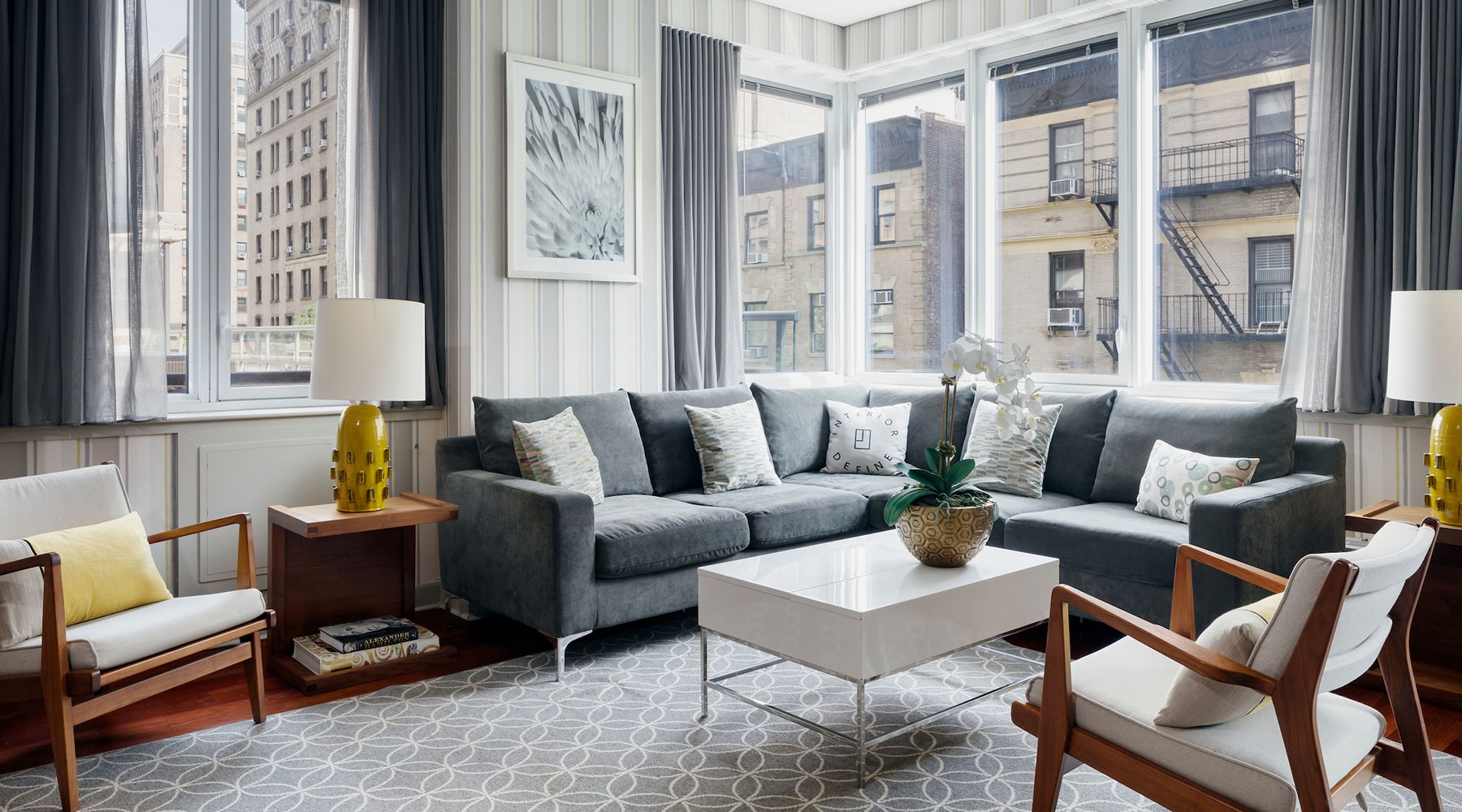 Exceptional from Every Angle	 beautiful living area with great views